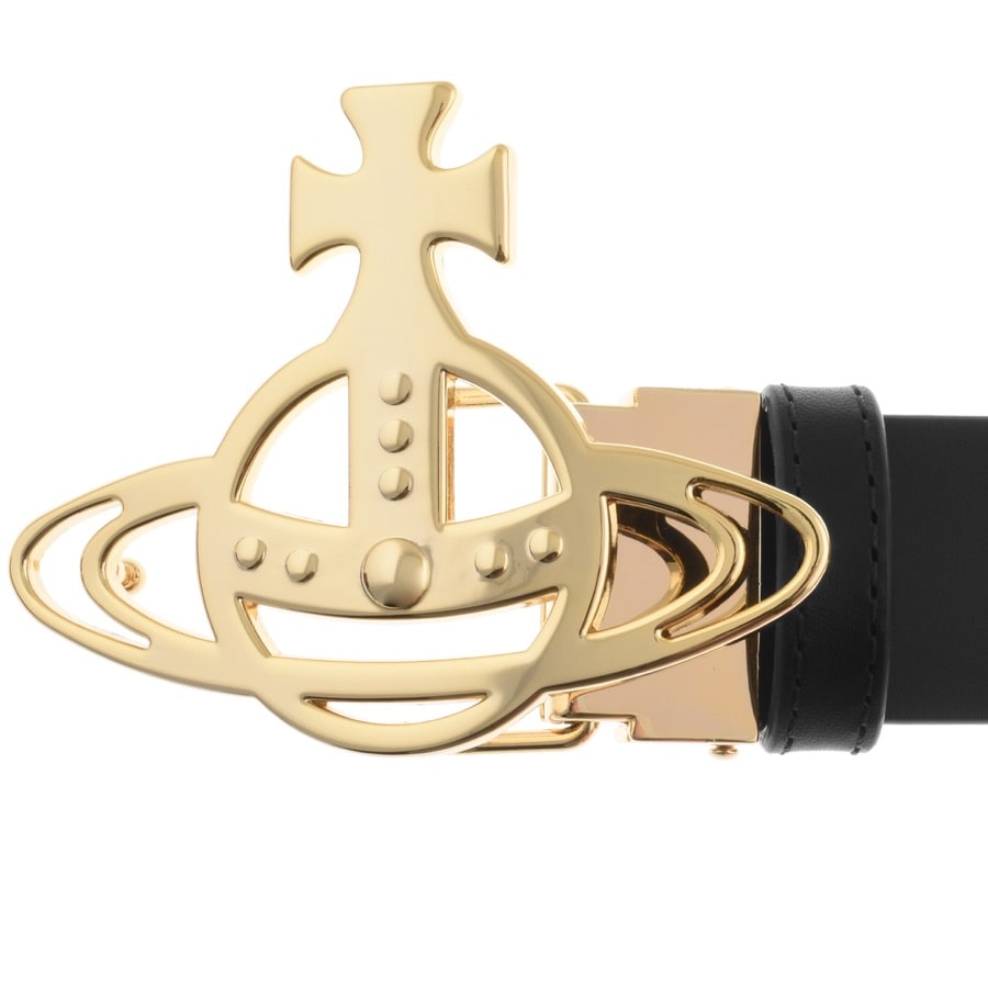 Alternative Image for ProductVivienne Westwood Orb Buckle Leather Belt Black3